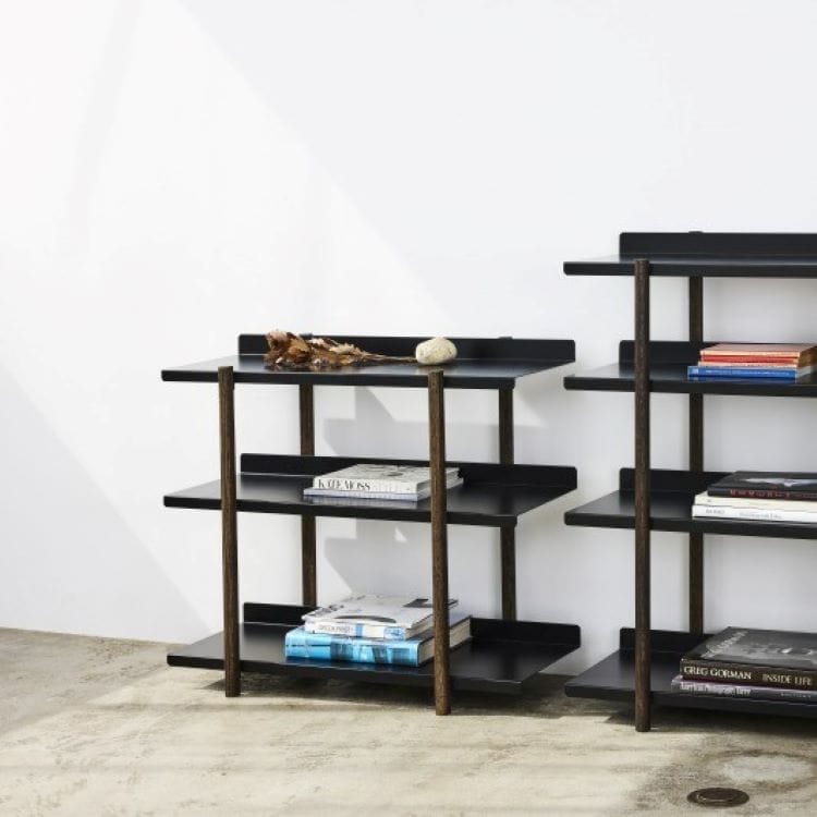 マージ シェルフ ブラック(3段 / オイル塗装)