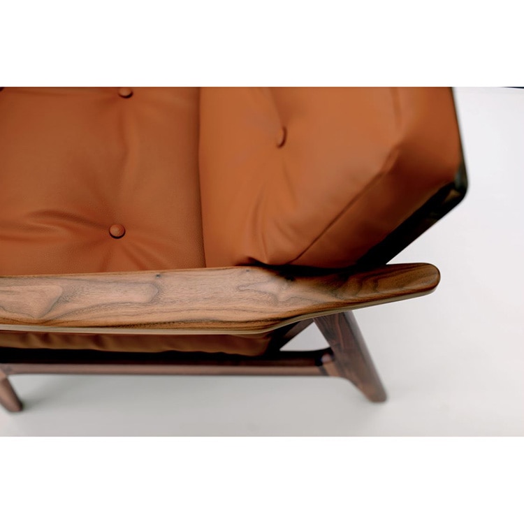 マルニ60プラス ワイドハイバック 2シーター (ウォールナット)