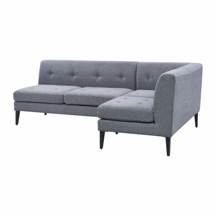 グレス II LDソファ セット グレー【OUTLET】(2人掛けアームレス（L）＋2人掛け片肘（左肘）)