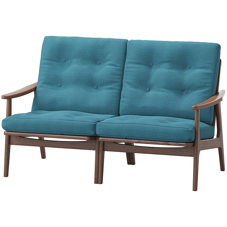 マルニ60プラス ワイドハイバック 2シーター (ウォールナット)