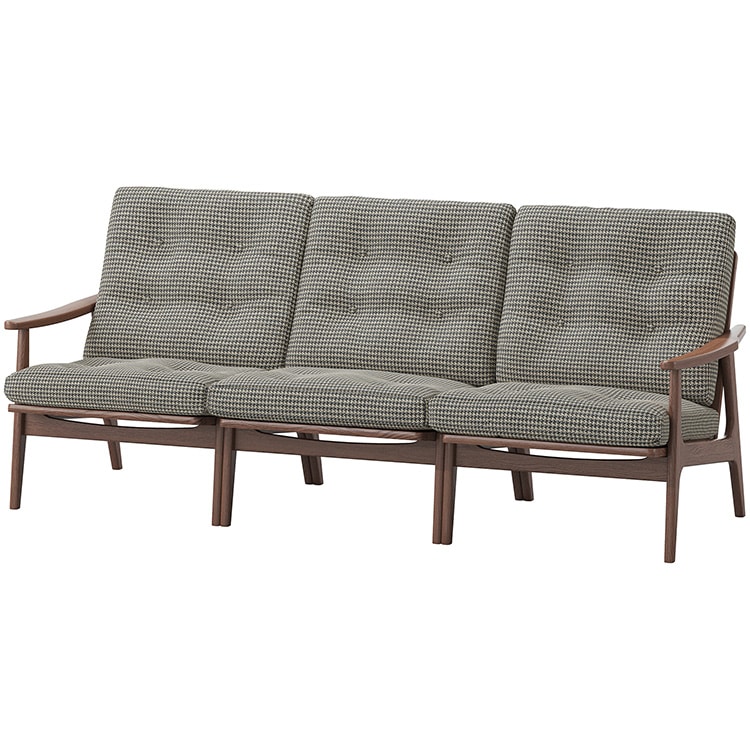 マルニ60プラス ワイドハイバック 3シーター　(ウォールナット)