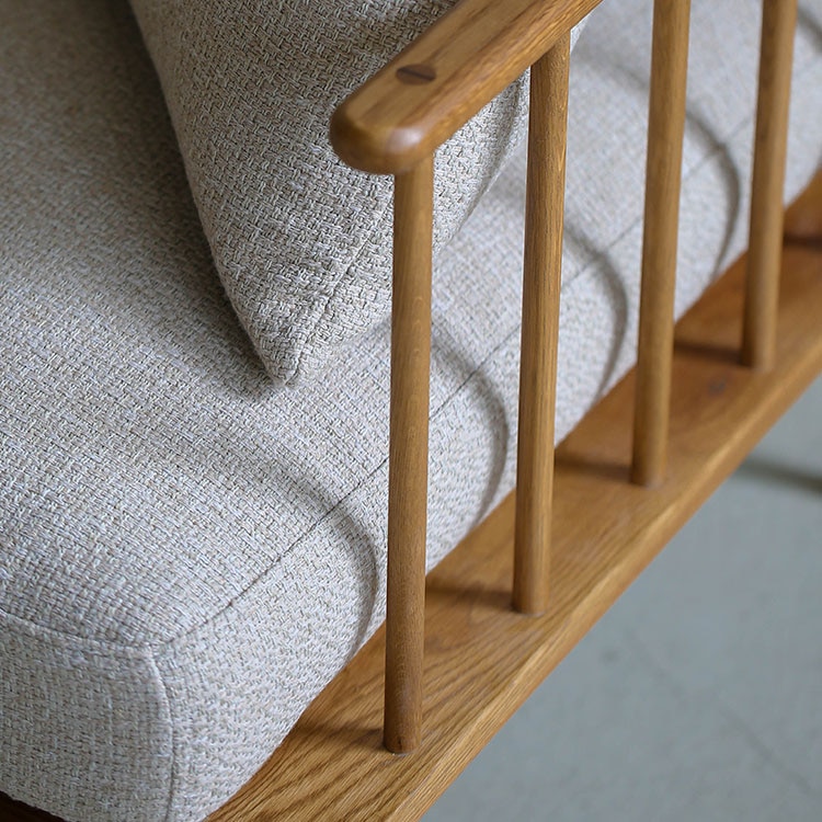 フーバ ソファ 棚付(3人掛け)