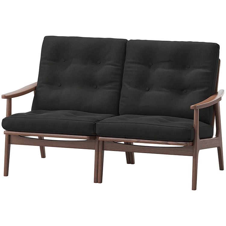 マルニ60プラス ワイドハイバック 2シーター (ウォールナット)