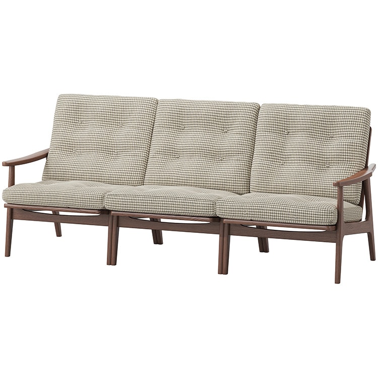 マルニ60プラス ワイドハイバック 3シーター　(ウォールナット)