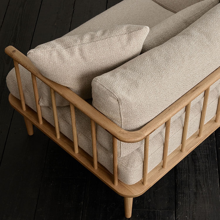 フーバ ソファ 棚付(3人掛け)