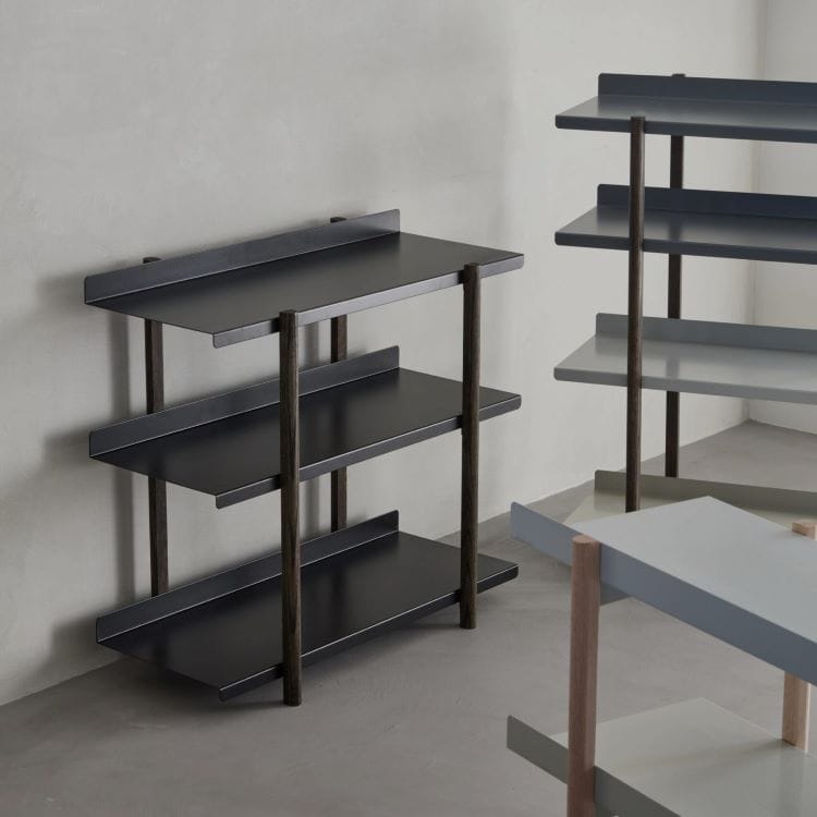 マージ シェルフ ブラック(3段 / オイル塗装)