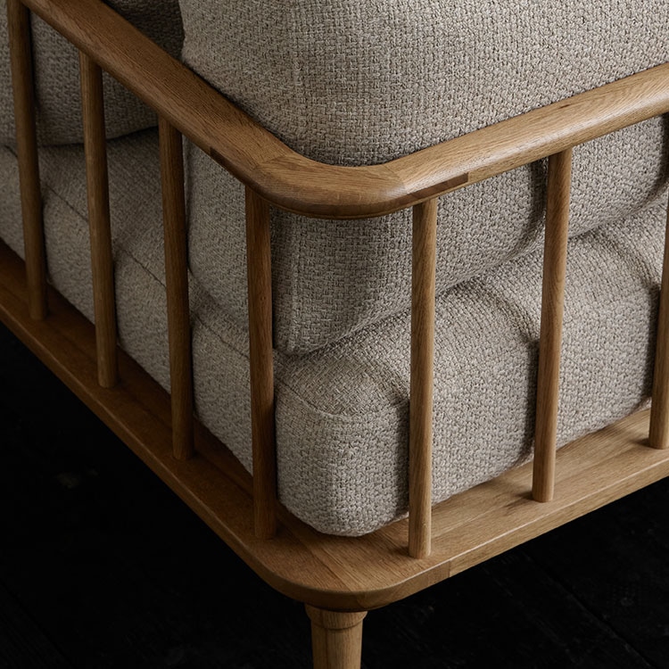 フーバ ソファ 棚付(3人掛け)