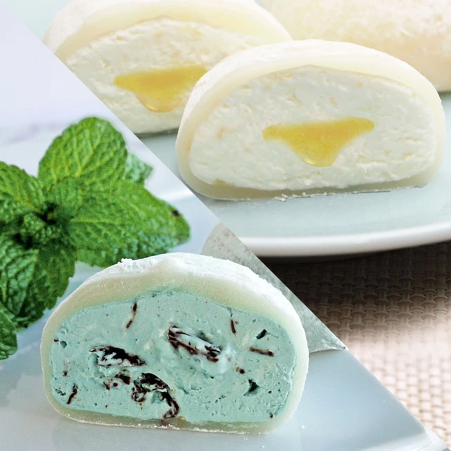送料込！とろける生大福＜瀬戸内レモン＆チョコミント ＞８個入