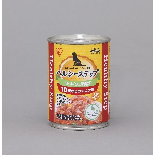 [取寄10]アイリスオーヤマ ヘルシーステップ10歳以上用チキン＆野菜 P-HLC-10CV [375g入][4967576195645]