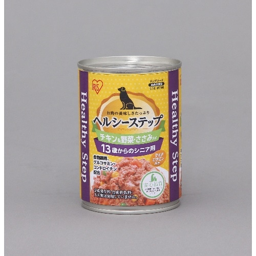 [取寄10]アイリスオーヤマ ヘルシーステップ13歳以上用チキン＆野菜・ささみ P-HLC-13CV [375g入][4967576195669]