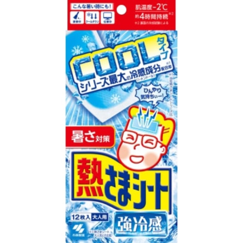 熱さまシート 強冷感 大人用 12枚