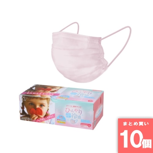 [まとめ買い]【10個セット】カワイイ女の贅沢マスク ひんやり冷感 30枚入