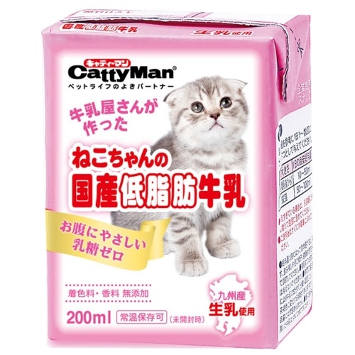 ドギーマン トーアコマースねこちゃん国産低脂肪牛乳 [200ml]