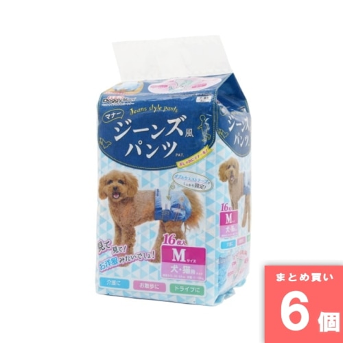 [取寄10][まとめ買い]【6個セット】ジーンズ風パンツM [4976555850659]