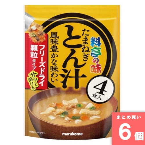 [取寄10][まとめ買い]【6個セット】FD顆粒みそ汁料亭の味玉葱とん汁4食 [4902713135566]