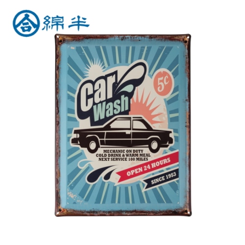 サインプレート ＣＡＲ　ＷＡＳＨ