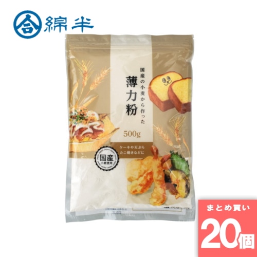 [取寄10][まとめ買い]【20個セット】国産薄力粉500g [4589458474404]