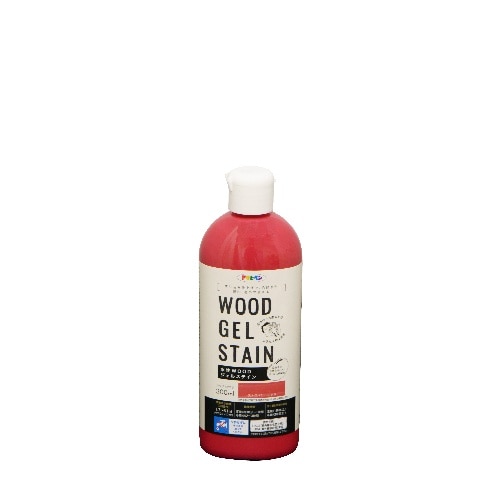 水性WOODジェルステイン 300ml Sレッド ストロベリーレッド