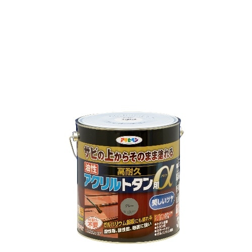 油性高耐久アクリルトタン用α 3kg グレー