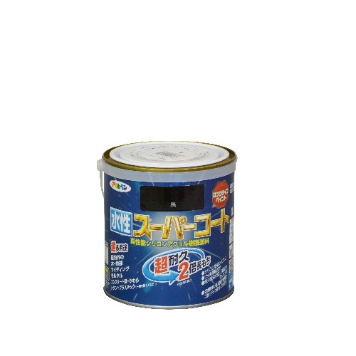 [取寄10]水性スーパーコート 0.7L 黒 [4970925414649]