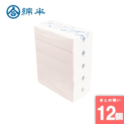 [取寄10][まとめ買い]【12個セット】綿半ティッシュペーパー200W5P [4589458422009]