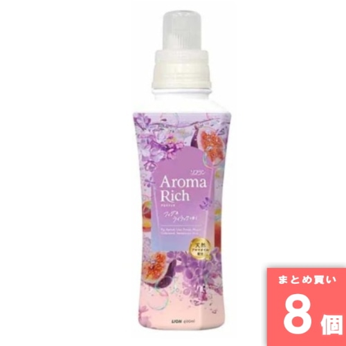 [まとめ買い]【8個セット】ソフランアロマリッチ フィグ&ライラック 本体 400ml