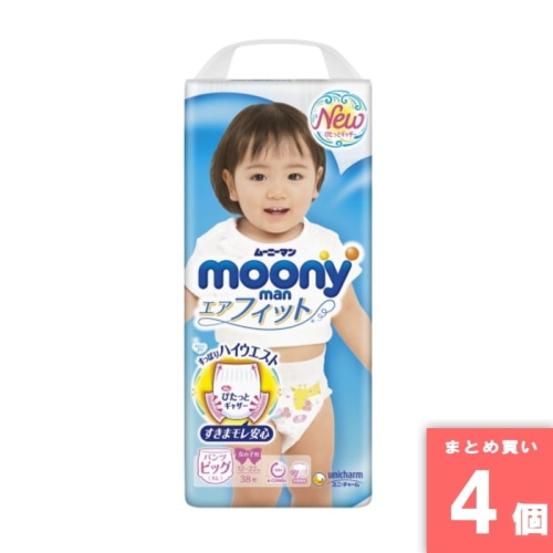 [取寄10][まとめ買い]【4個セット】ム-ニ-マン 女の子 B 38枚 [4903111208098]