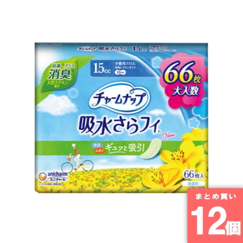 [まとめ買い]【12個セット】チャームナップ 吸水さらフィ 少量用 消臭 66枚