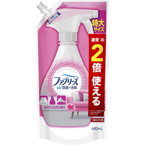 ファブリーズW除菌 ほのかなお花の香り つめかえ特大サイズ 640ml