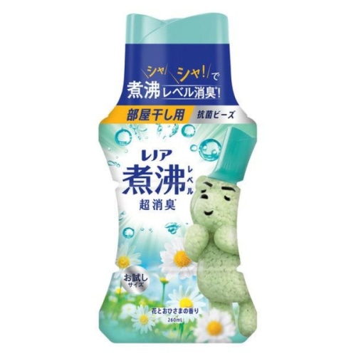 レノア煮沸レベル消臭抗菌ビーズ 部屋干し 花とおひさまの香り ミニボトル 260ml