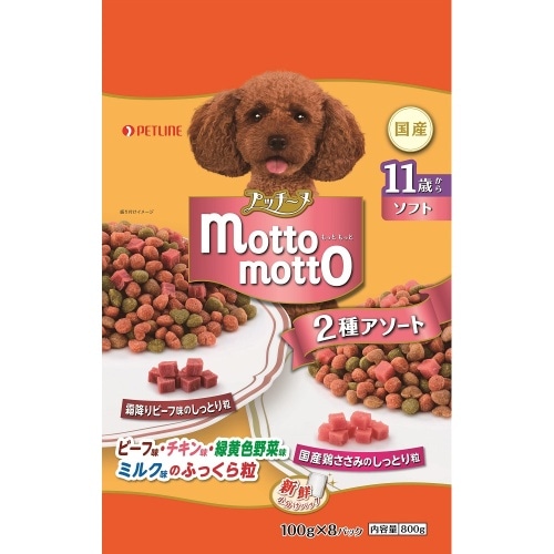 [取寄10]ペットライン mottomottoソフト11歳 800g [800g][4902162033802]