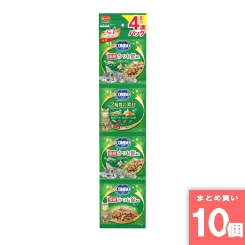 [取寄10][まとめ買い]【10個セット】日本ペット コンボ4連パック カツオブシ40G [4902112042120]
