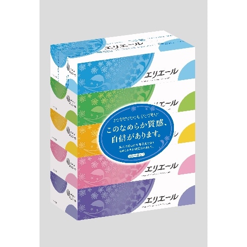 大王製紙 エリエールティッシュ180W×5P シロ