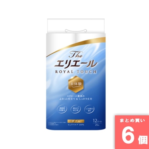 [取寄10][まとめ買い]【6個セット】THEエリエールトイレット ダブル12R [4902011114072]