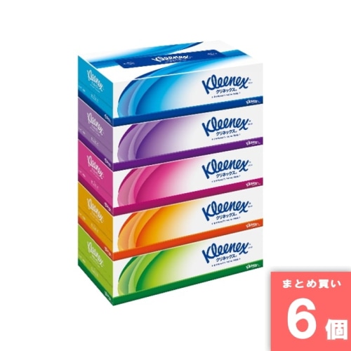 [取寄10][まとめ買い]【12個セット】クリネックス ティッシュ 180W×5P 青 [4901750404659]