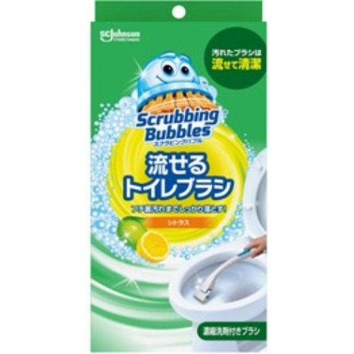 [取寄10]Jシャット流せるトイレブラシシトラス 本体 [1個][4901609016620]