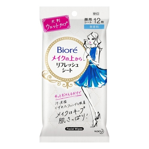 ビオレ リフレッシュシート無香料12枚