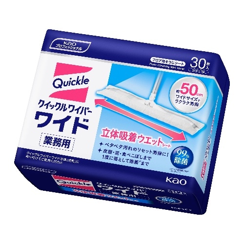 Kao クイックル立体ウェットシート業務用30枚 [1個]