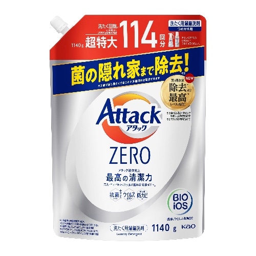 Kao アタックZERO つめかえ用 1140g [1個]