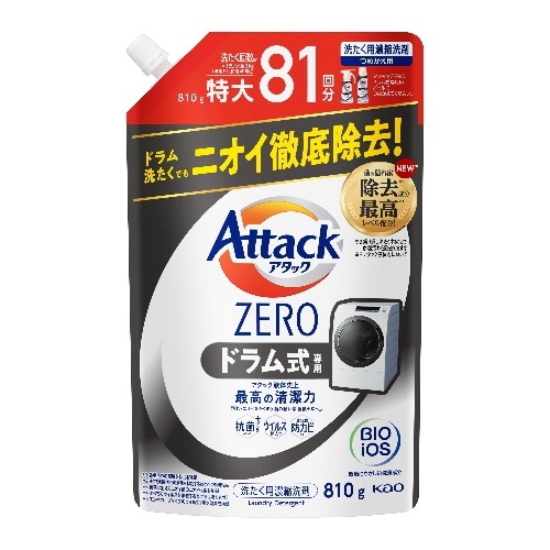 Kao アタックZEROドラム式専用 詰替810g [1個]