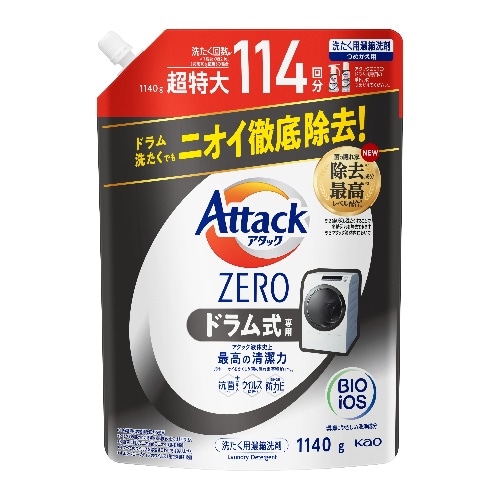 Kao アタックZEROドラム式専用詰替1140g [1個]