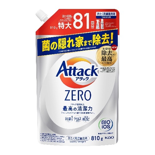 Kao アタックZERO つめかえ用 810g [1個]