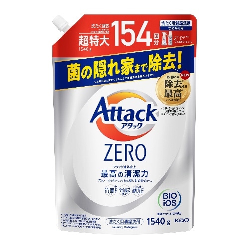 Kao アタックZERO つめかえ用 1540g [1個]