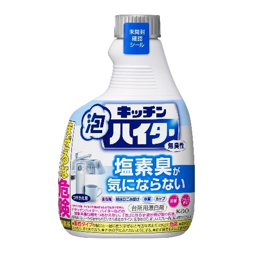 [取寄10]キッチン泡ハイター 無臭性 付替 400ml [1個][4901301435958]