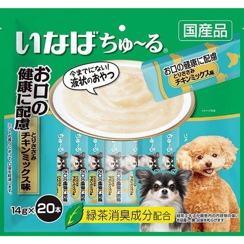 いなばペットフード ちゅーるお口の健康に配慮チキンミックス味 [14g×20本]