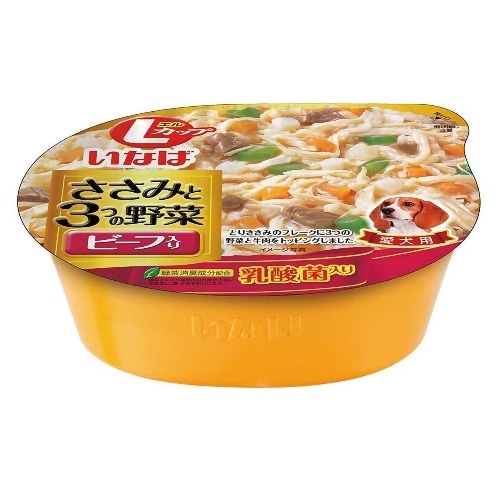 いなばペットフード Lカップささみと3つの野菜ビーフ入り [280g]