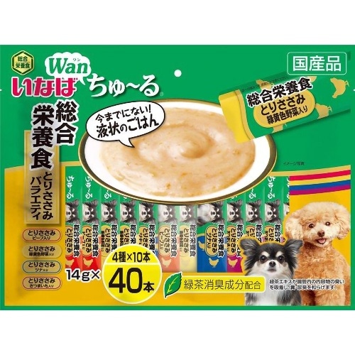 いなばペットフード ちゅ～る総合栄養食とりささみV [14g×40本]