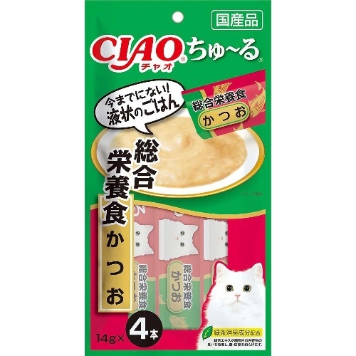 いなばペットフード ちゅーる総合栄養食かつお [14g×4本]