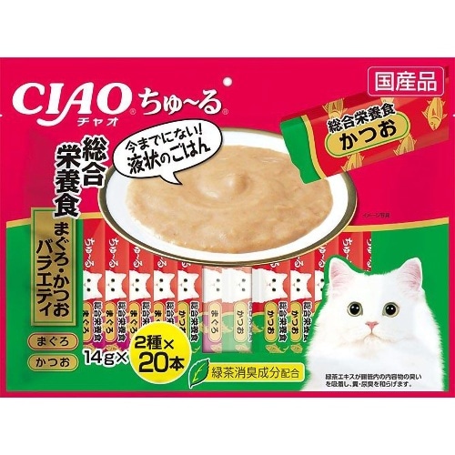 いなばペットフード ちゅーる総合栄養食まぐろかつお [14g×40本]