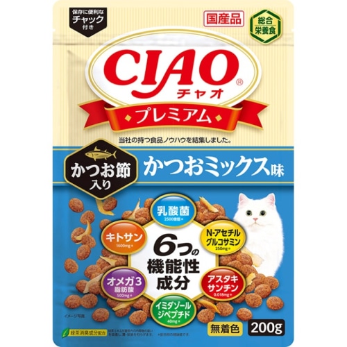 いなばペットフード CIAOプレミアム かつお節入り かつおミックス味 200g